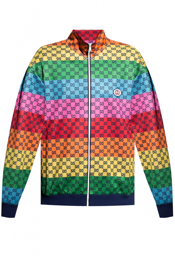 SchaferandweinerShops TW Multicolour Jacket with logo Gucci Gucci Fitted Jackets